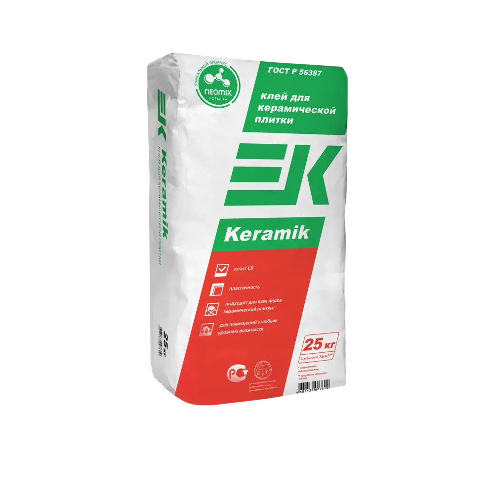 Клей для керамической плитки ЕК Keramik 25 кг STLM-2144204