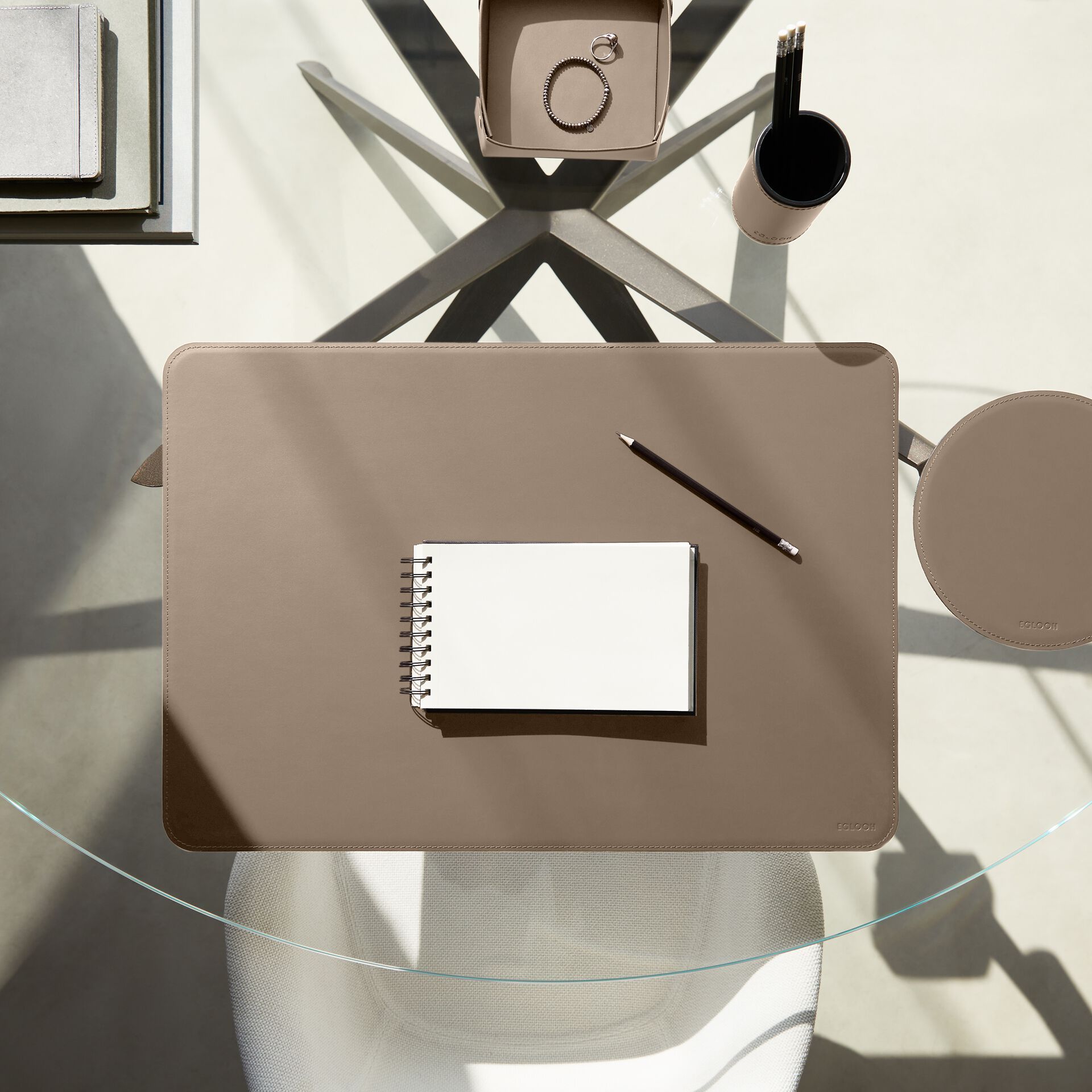 Регенерированный кожаный круглый коврик для мыши EGLOOH ATLANTE ARCH-00149473 - Вид №45