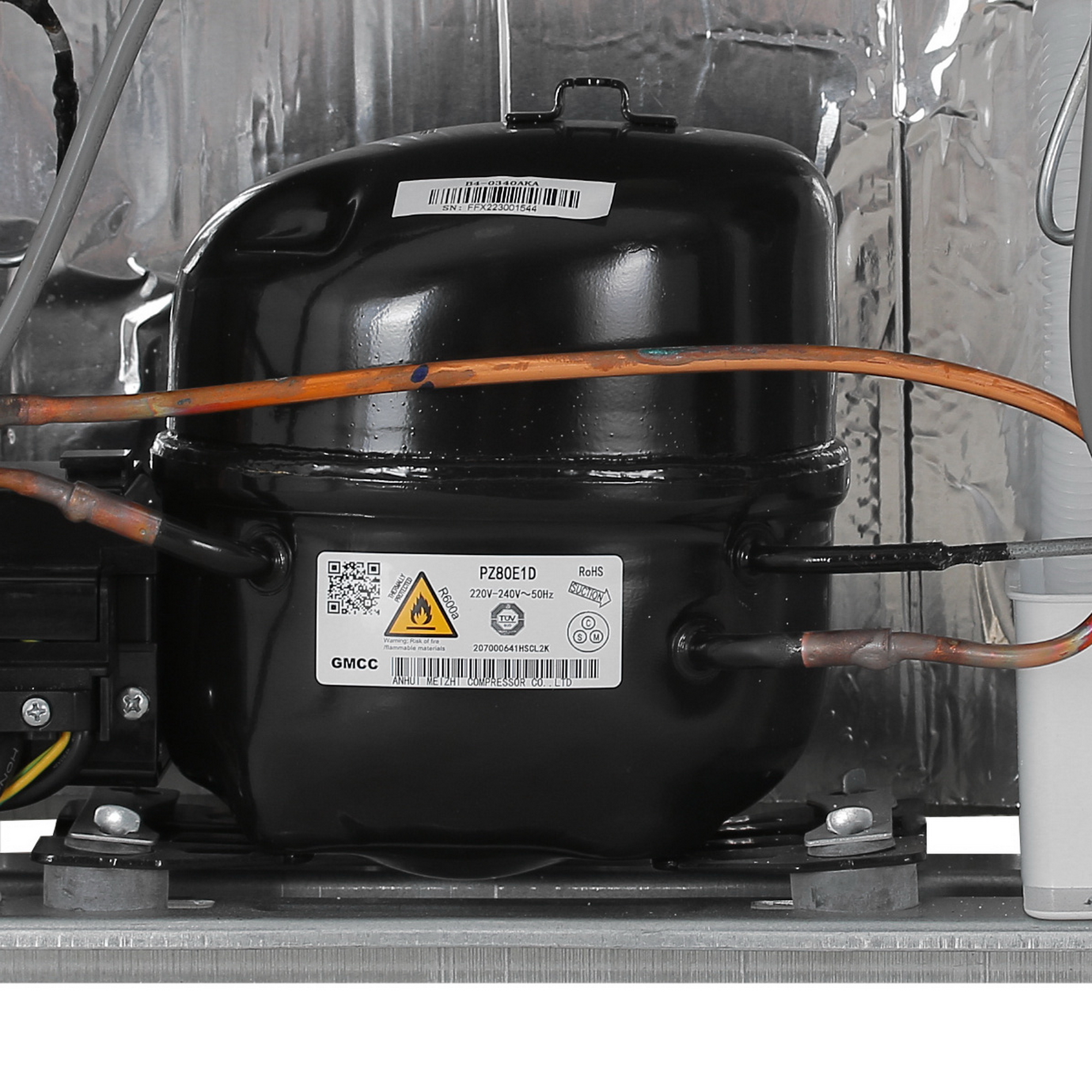 5043991 Холодильник с морозильником   DEXP B4-0340AKA серый STDN-0020527 - Вид №11