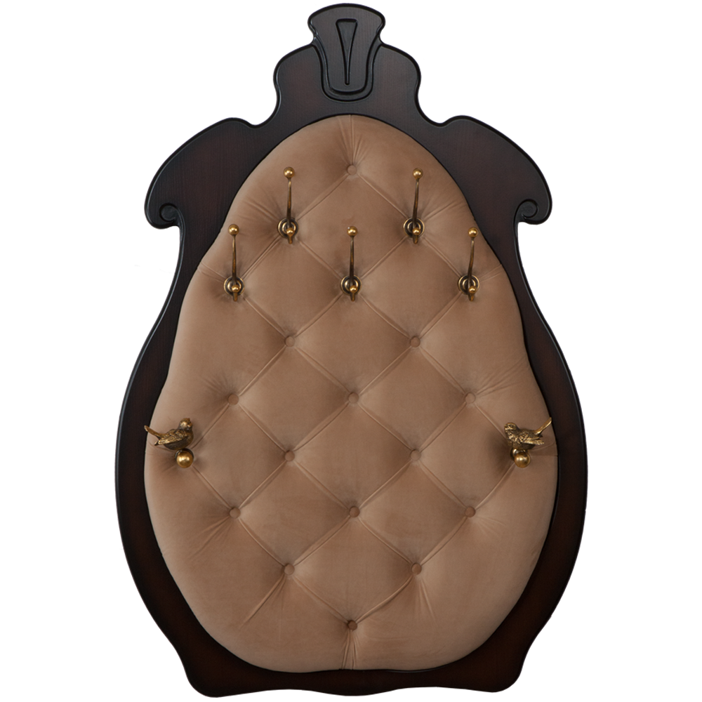 11554 Вешалка настенная Квин Каштан Капучино 2 BOGACHO 4627155816490