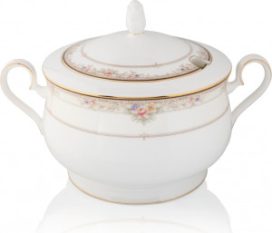 10590837 Noritake Супница Noritake "Итальянская роза" 2,4л Фарфор костяной