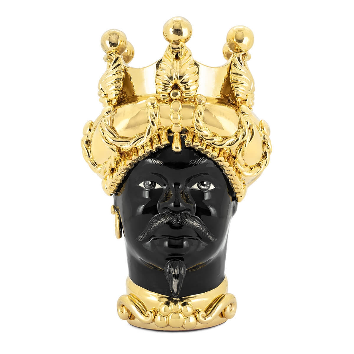 201077-01 ABHIKA ВАЗА MORO MAN BAROQUE DREAMS GOLD 