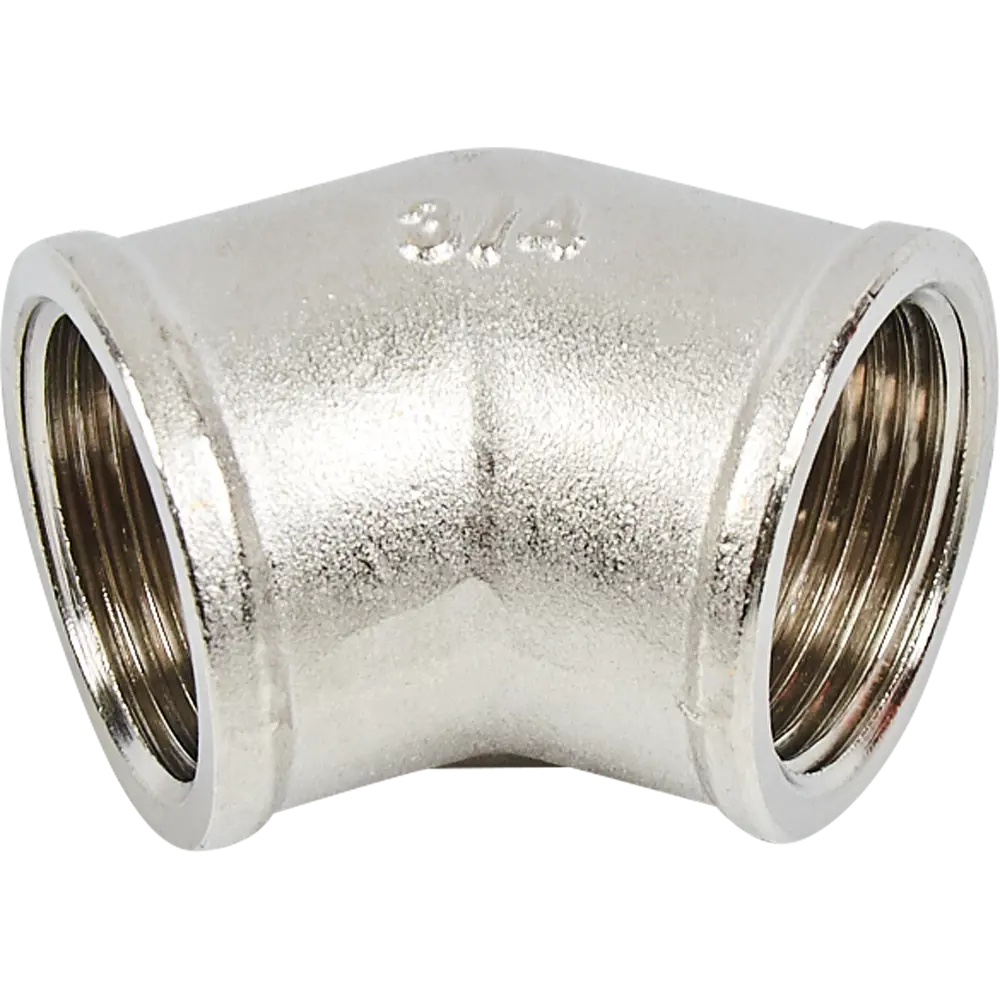 Угол 45° Valtec 3/4" ВР мм никелированная латунь S09110005 STLM-2090493