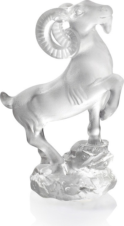 10565849 Cristal de Paris Фигурка Cristal de Paris "Горный козел" 6х8см (сатин) Хрусталь 