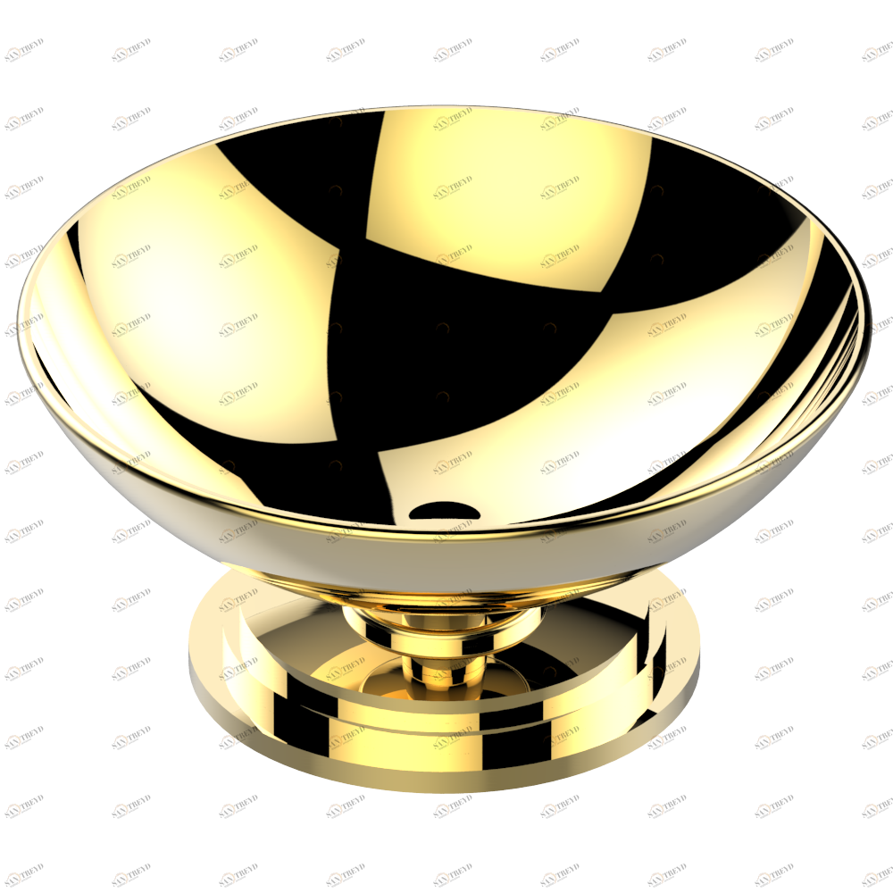 G2K-544 Мыльница на подставке, диаметр : 100 мм Thg-paris Faubourg - белый фарфор Покрытие PVD золотистый цвет G2K-544 CAT.F