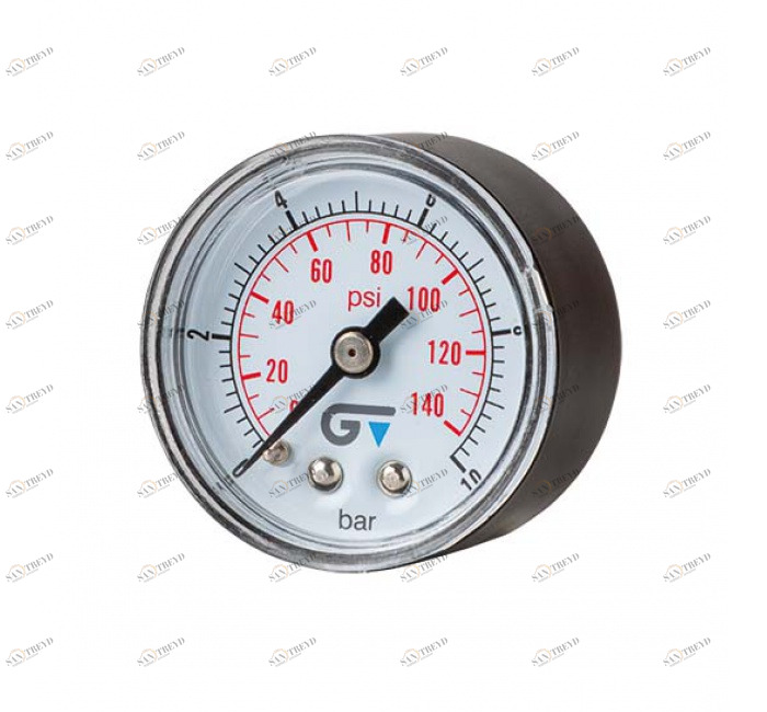 GENEBRE 3802 006 Манометр Ø 40, обратное соединение, резьба BSP 