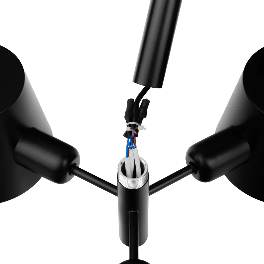 Светильник подвесной PL-576-3 C02 3 лампы 20 м² цвет черный CAMELION STLM-2008242 - Вид №6