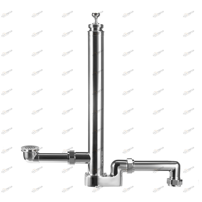 "Пожарный гидрант" скрытый слив- перелив односторонней ванны  Burlington W8 