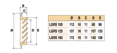 Деревянная вентиляционная решетка, тик 172 Santreyd sun-id-682770 - Вид №2