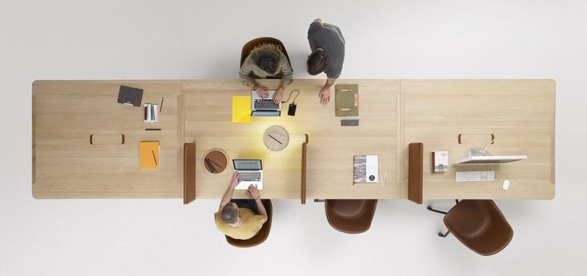 ALKI Прямоугольный стол для совещаний из дуба с системой прокладки кабелей Heldu sun-id-1357773 - Вид №4