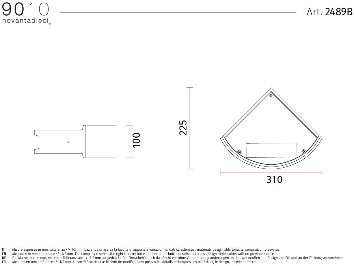 9010 novantadieci Настенный светильник Concrete®  2489b  - Вид №2
