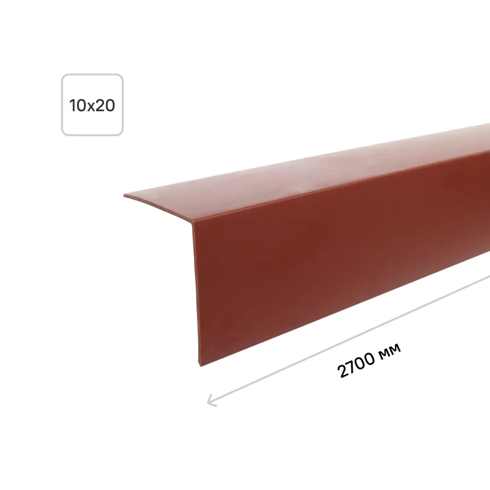 Угол ПВХ 10x10x2700 мм цвет махагон Santreyd STLM-2095221