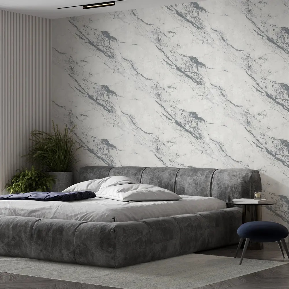 WALLDECOR Санторини - серые флизелиновые обои для стильного интерьера 89375653 STLM-0819667 - Вид №3