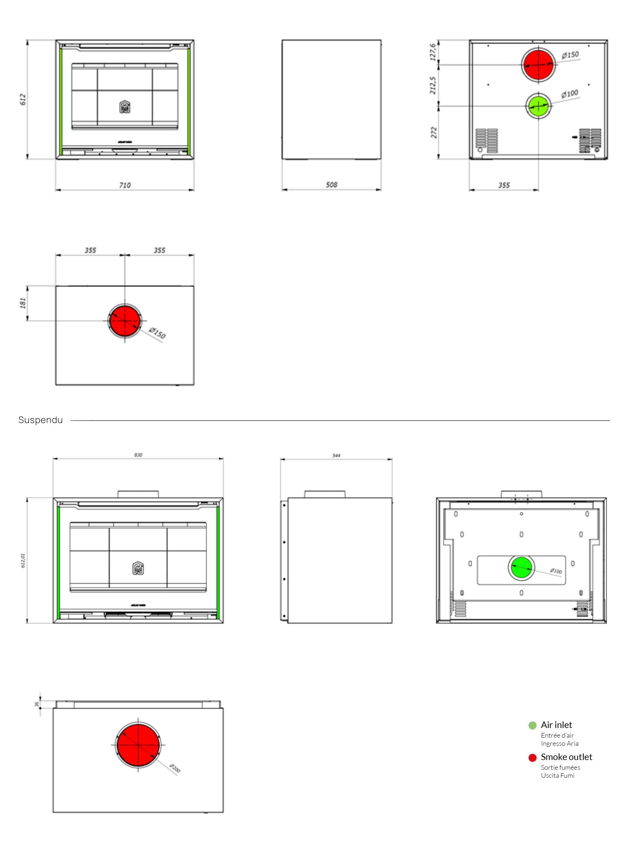 Дровяная печь для обогрева воздуха Jolly Mec воздушные системы ARCH-00117979 - Вид №7