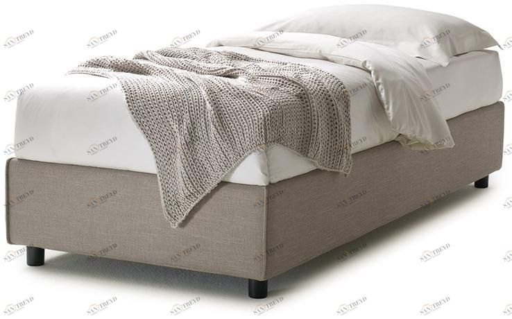 Flexstyle Одинарный мягкий контейнер Sommier из ткани sun-id-1476574