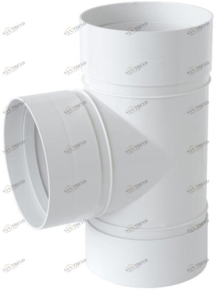 First Corporation Абс "т" фитинг для круглых труб La ventilazione Crt125b