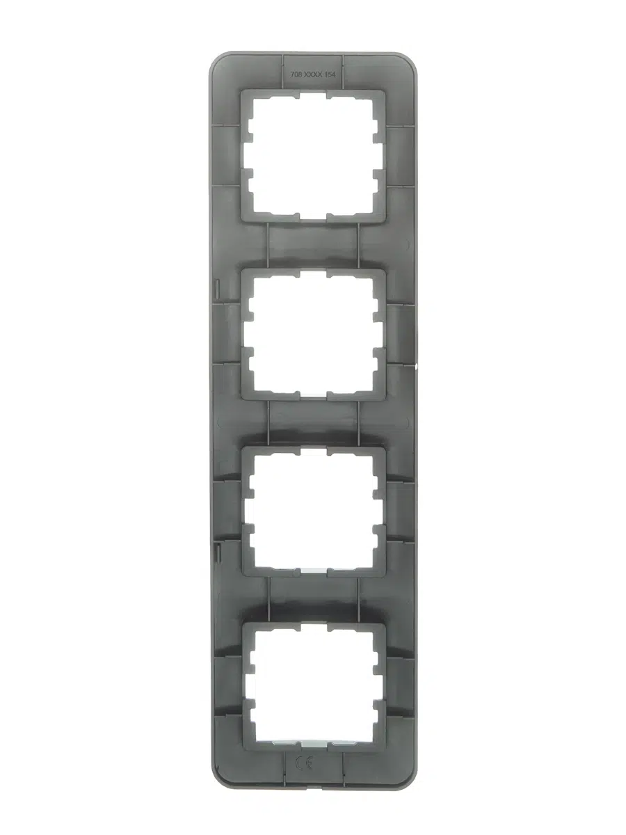 ASTI Рамка 4-ая вертикальная б/вст платина LEZARD 7081-3500-154 - Вид №1