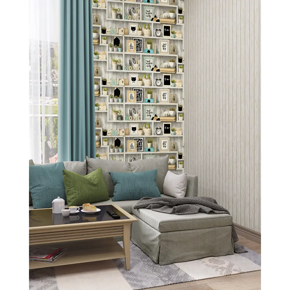 Обои флизелиновые Палитра Sweet Home серые 1.06 м PL71067-46 82383516 STLM-2124391 - Вид №3