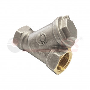 VF.193.N00.100 Valfex Фильтр сетчатый (с никелевым покрытием) угловой для газа (внутр.-внутр.)  1"