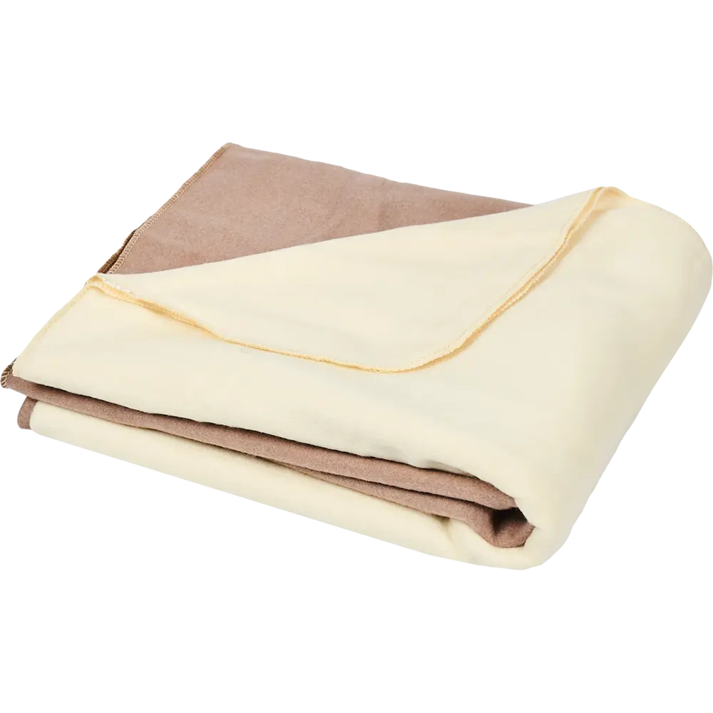 Плед Turin 130x170 см флис цвет бежевый Ardenza STLM-2117663