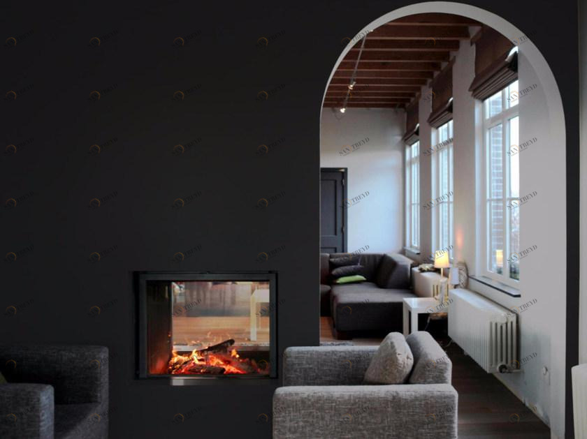 Stûv Двухсторонний встроенный дровяной камин Stûv 21 sun-id-1454196