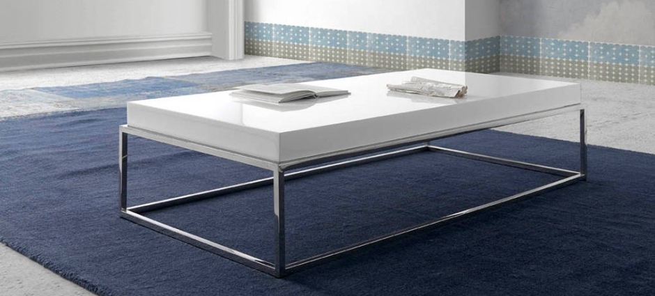 Журнальный столик белый с каркасом хром TC3805AA от Angel Cerda ANGEL CERDA  147472 Белый  - Вид №1