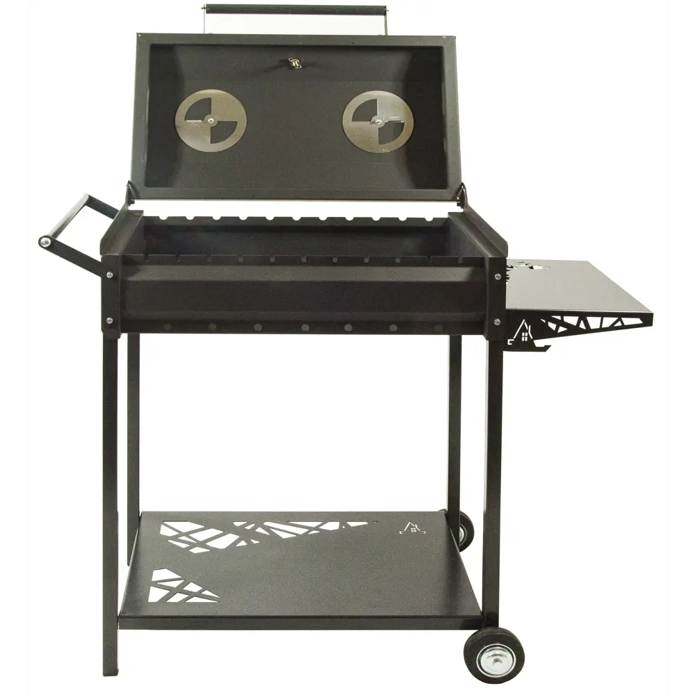 Мангал-Барбекю Дачный сезон Кёльн К-60 102x48x92 см сталь черный Santreyd STLM-2148089 - Вид №4