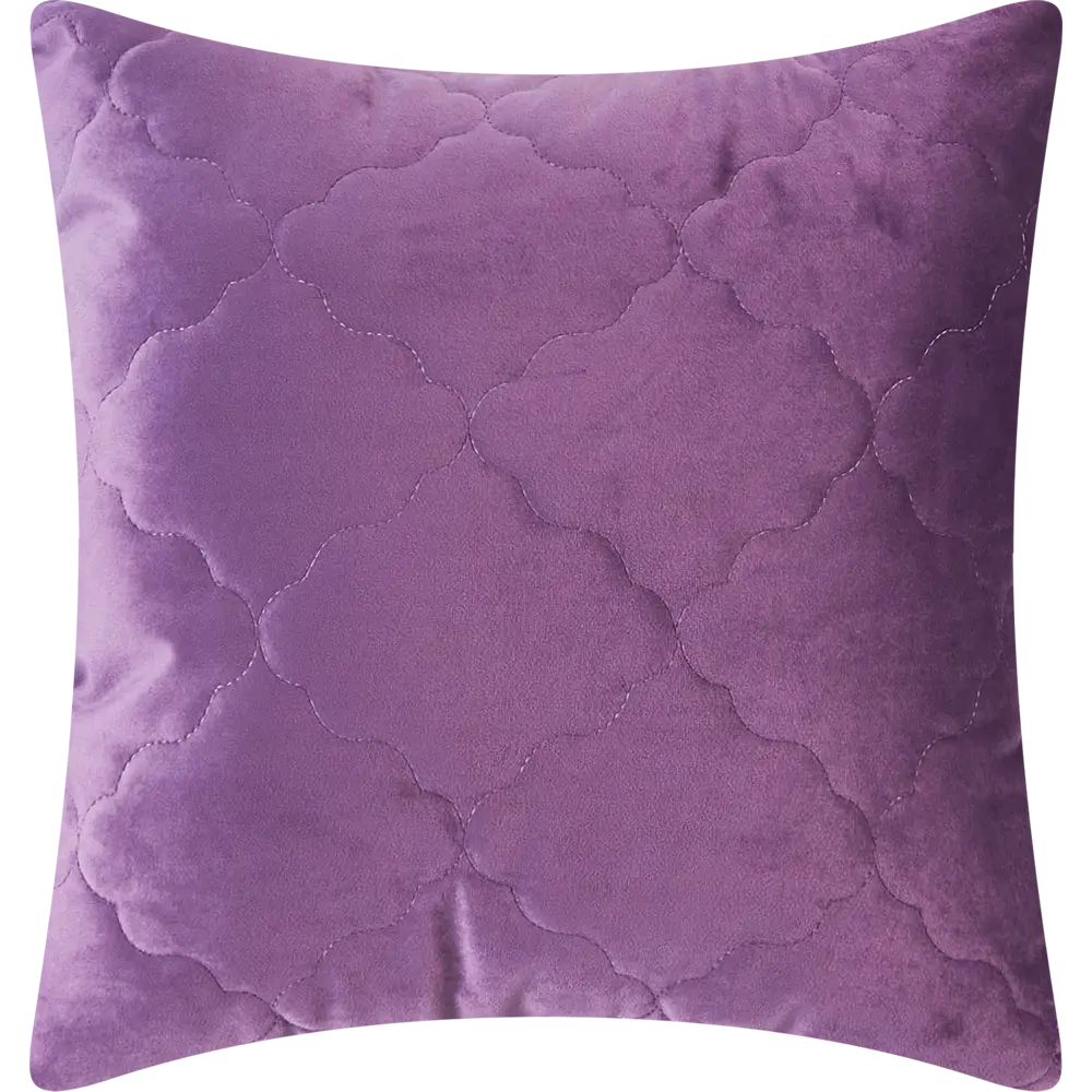 Подушка Ромб 50x50 см цвет сиреневый LINEN WAY STLM-2045411
