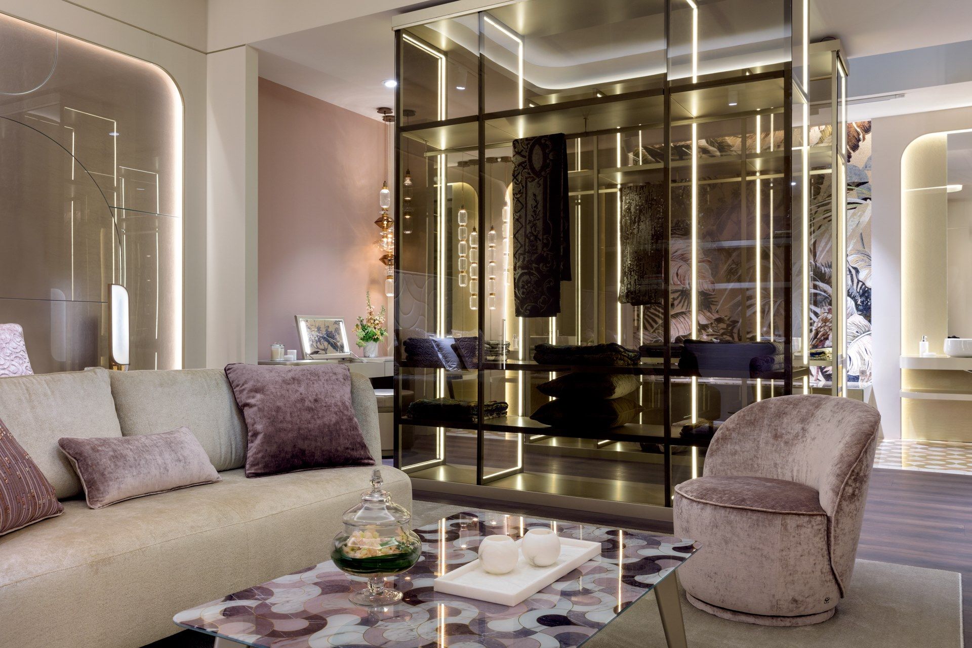 Прямоугольный стеклянный журнальный столик Sicis OWEN ARCH-00029371 - Вид №1