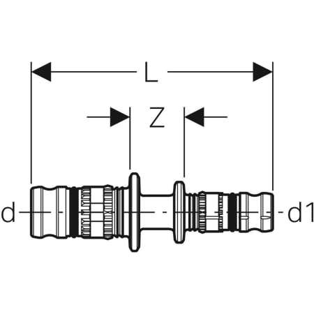 622.650.00.5 Переход Geberit Mepla Geberit  - Вид №2