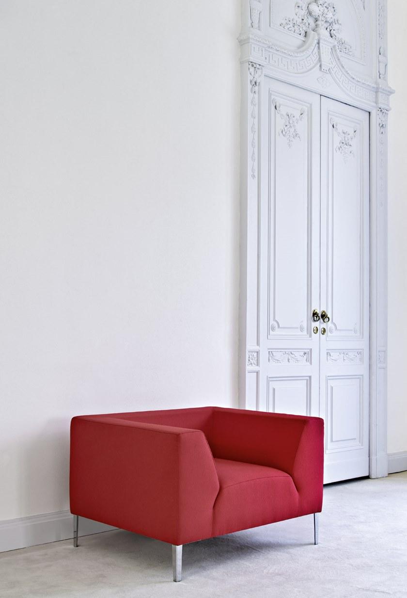 Sinetica Кресло с обивкой из ткани с подлокотниками Allure sun-id-1476267 - Вид №1