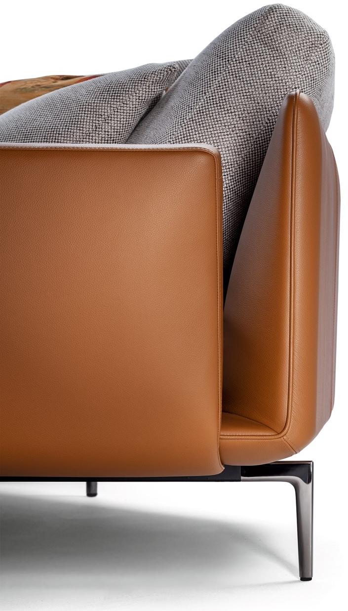 Poltrona Frau 2-х местный диван из ткани и кожи La collezione - divani e poltrone sun-id-1458156 - Вид №6