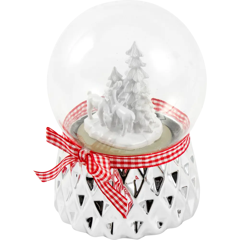 Шар ёлочный «Снежный с музыкальной шкатулкой» 10 см 82184104 STLM-2055814 Santreyd 