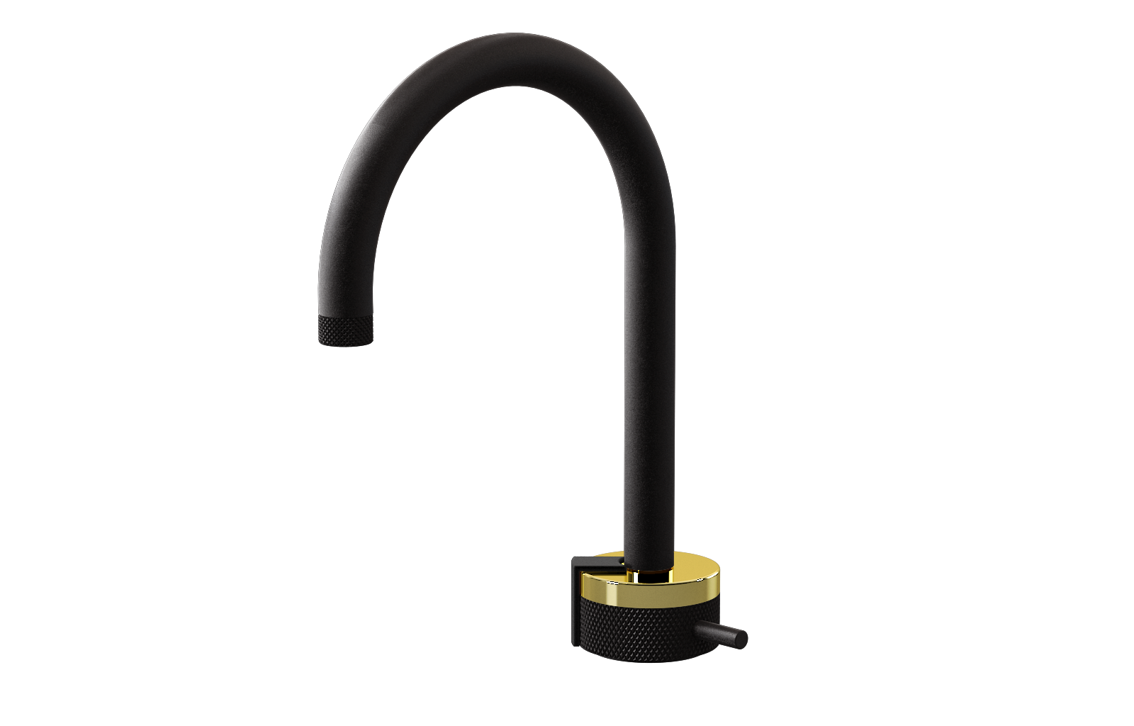 E-11502-R1PB-L2MBK-BK Однорычажный прогрессивный смеситель для раковины - излив 16см GRAFF MOD+