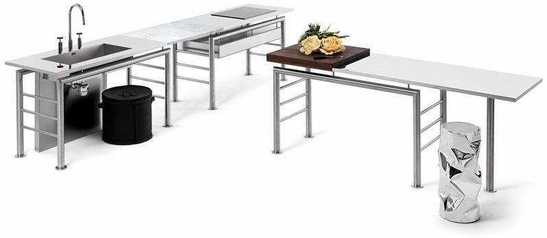 Opinion Ciatti Отдельностоящий кухонный модуль из стали Axis sun-id-1349959 - Вид №4