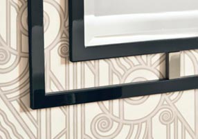 Gentry Home Байрон Mirror wood frame Черный лак GH101026  - Вид №1
