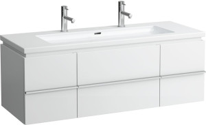 H4013120754631 Шкафчик под раковину, для раковин 816435, 2 выдвижных ящика, 2 дверцы, 2 стеклянные полки LAUFEN PRO