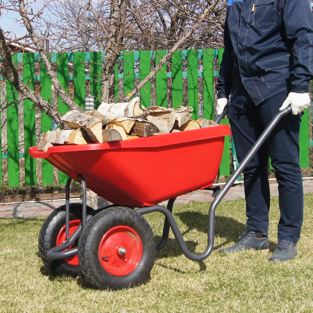 Тачка садовая двухколесная 250 кг/110 л Santreyd STLM-2161538 - Вид №6