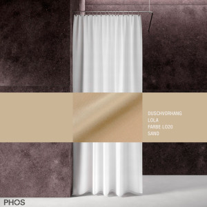 DV-LOLA200-260-LO20 Занавеска для душа лола, длина 200 см, ширина 260 см. песок PHOS