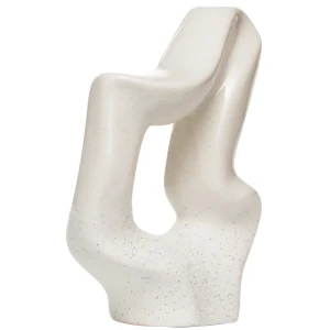 Статуэтка Абстракция керамика белый 14.5 см