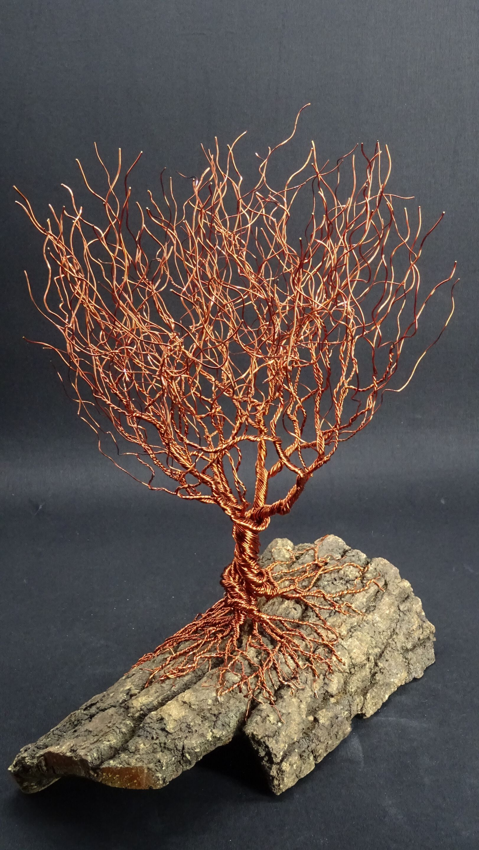 Скульптура из алюминия и оливкового дерева Mosche Bianche Zen Bonsai ARCH-00039750 - Вид №1