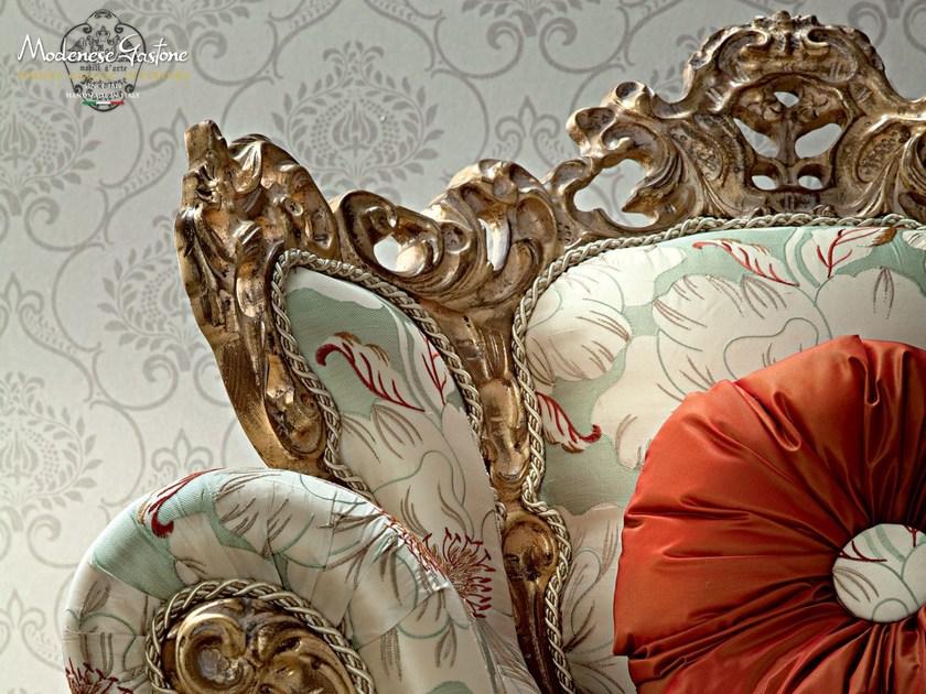 Modenese Gastone Мягкое деревянное кресло с подлокотниками Casanova sun-id-1444533 - Вид №2