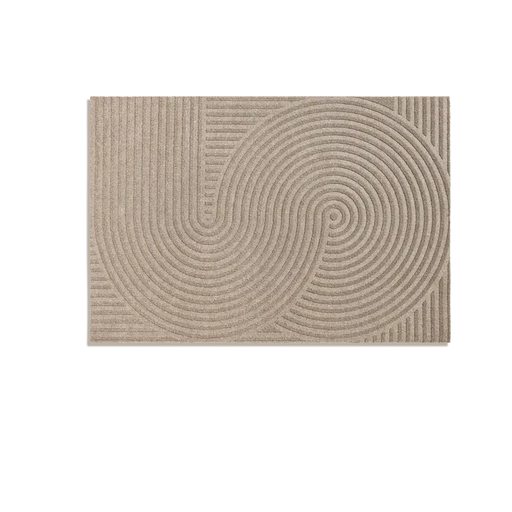 Коврик грязезащитный KREAFORTA Pauline полиэстер 60x90 см цвет коричневый STLM-2031124 - Вид №1