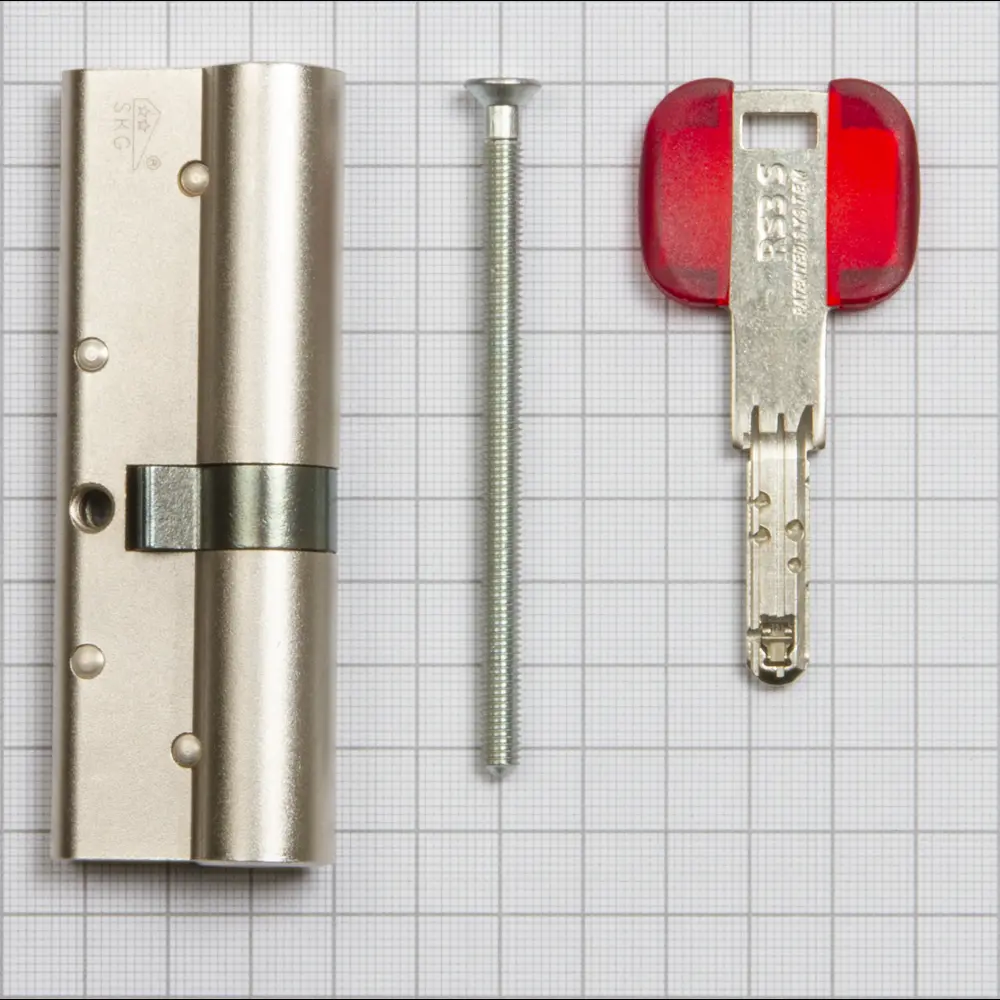 Цилиндр Cisa RS3 OL3S1-21.12, 35x10x45 мм, ключ/ключ, цвет никель STLM-2164526 - Вид №2