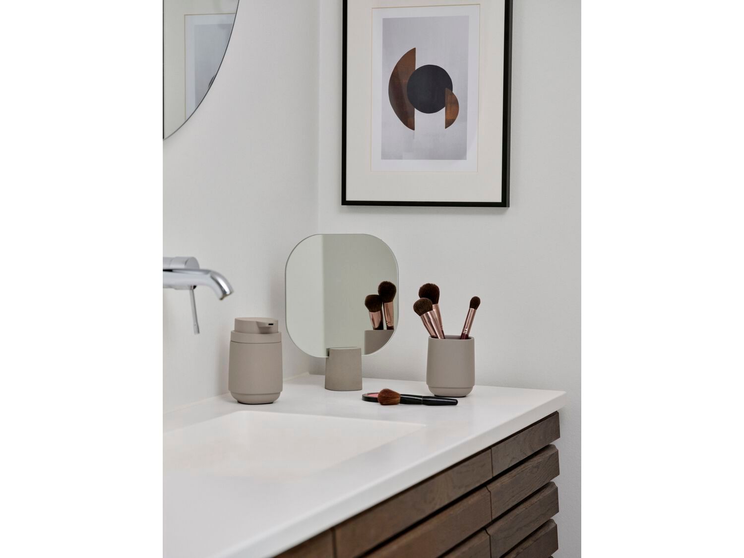 Бетонное настольное зеркало ZONE DENMARK время ARCH-00119231 - Вид №8