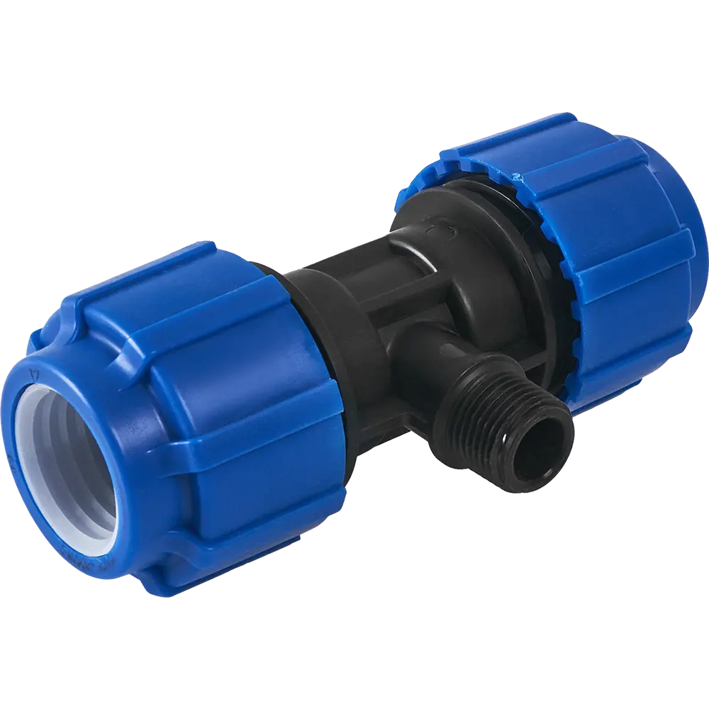 Тройник комбинированный ПНД Политэк 32x1/2"x32 мм НР STLM-2082327