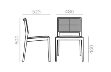 Стул из бука с открытой спинкой и мягким сиденьем Andreu World Манила ARCH-00112137 - Вид №4