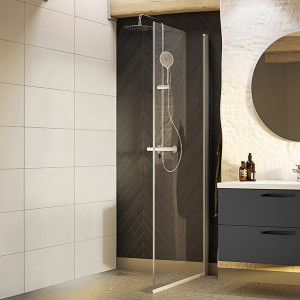 20055561 Душевая Дверь Nejd Rak 90 Clear Glass Matt Aluminium Westerbergs