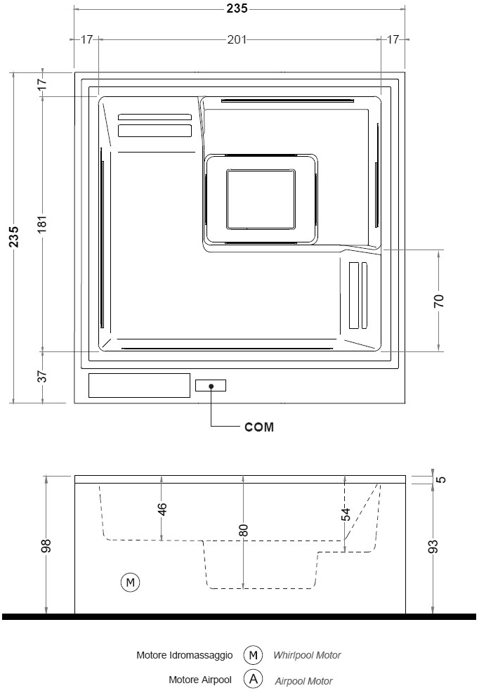 Gruppo Treesse Наземный мини-бассейн с гидромассажем Treesse ghost plus sun-id-1493719 - Вид №5