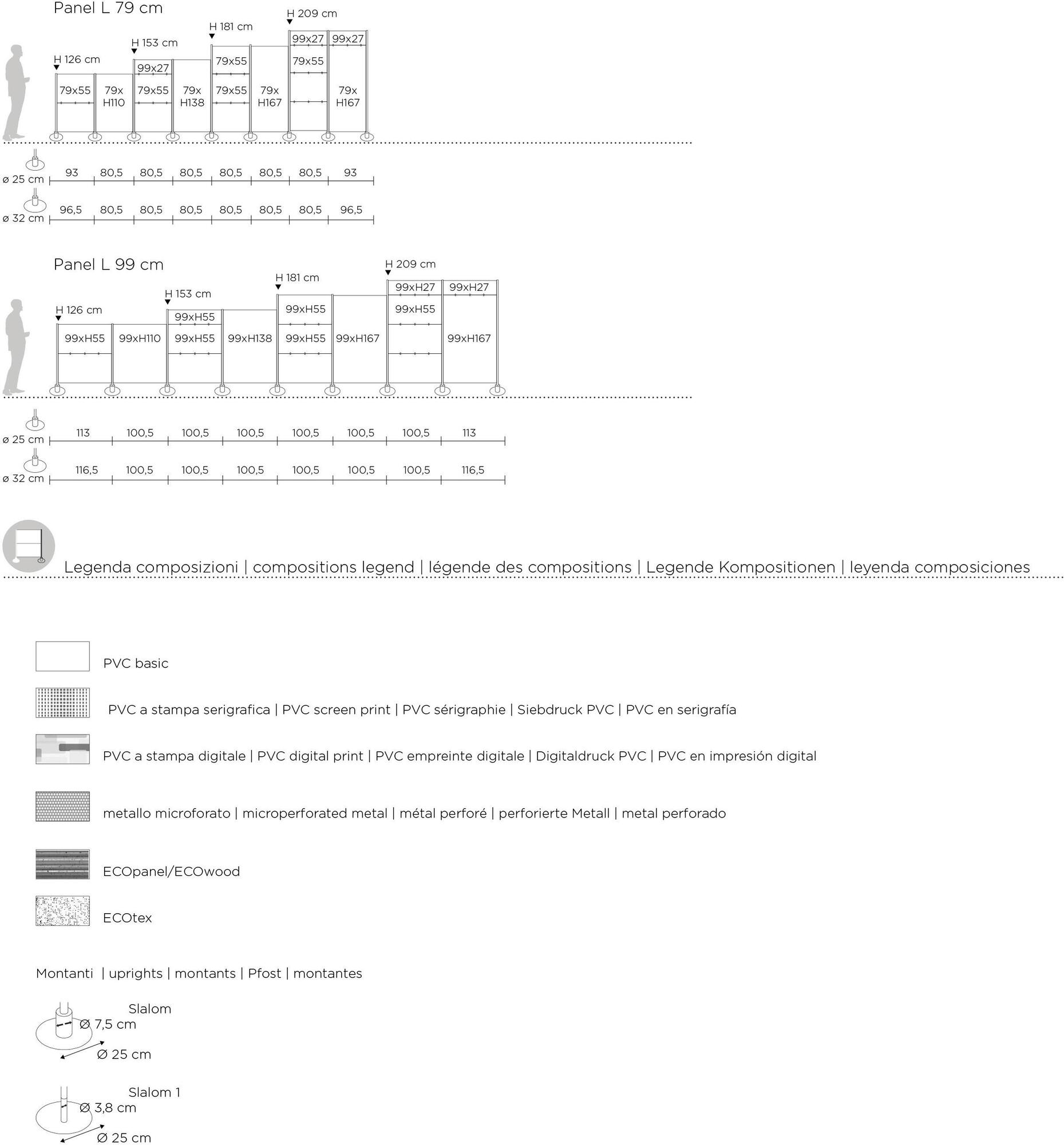 Slalom Отдельно стоящая офисная перегородка из алюминия и пвх Partition system sun-id-1367672 - Вид №6